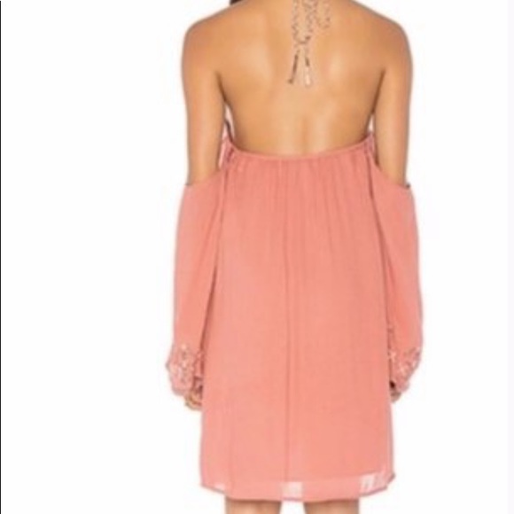 Jetset Diaries Desert Rose Mini Dress in Salmon. - Picture 7 of 11